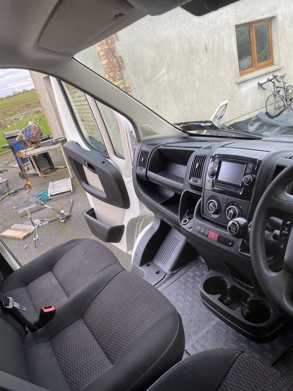 Van interior after valeting